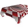 thumbnail image 5 of Ryvnso Funny Geometric Illusion Rectangle Table Cloth Tablecover Dinning Tablecloth 60"x120", 5 of 8