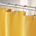 thumbnail image 1 of Cortina de ducha Amazer Bath con forma de gofre, color amarillo mostaza, 180 x 180 cm, 1 of 9