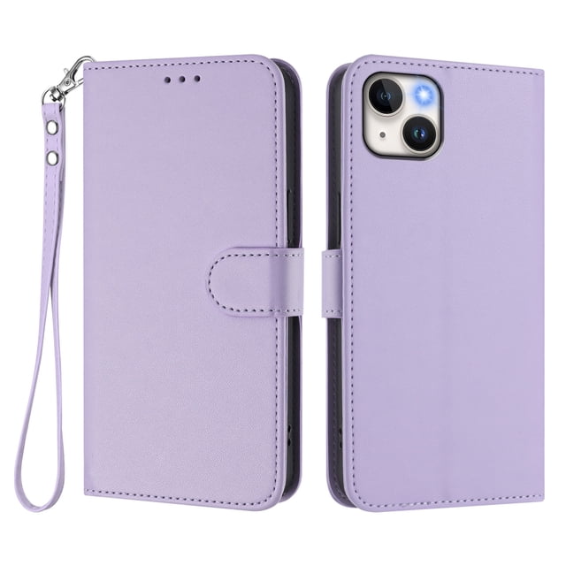 Funda Cartera GANGXUN para iPhone 15 Plus – Cierre Magnético, Protección RFID, Correa Desmontable, Compatible con Carga Inalámbrica