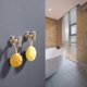 thumbnail image 2 of Gold Towel Hooks Coat Robe Clothes Hook Self Adhesive for Bathroom Kitchen No Drill Wall Mounted Brushed Brass 304 Stainless Steel 2 Pack, 2 of 5