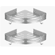 thumbnail image 1 of 2 Piezas Estante Para Baño Esquinero color plata, 1 of 4