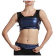 thumbnail image 3 of Women's Full Size Sauna Suit For Sweat Vest For Yoga And Fitness With Zipper Body Tank Top Womens Western Vests Outerwear Flannel Vests Women Outfits for Women Womens Sleeveless Jackets Denim Vest, 3 of 6