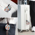 thumbnail image 6 of Cupid 2Pcs PU Leather Round Luggage Tags with Privacy Cover and Name ID Tag for Suitcase, Handbags, Backpacks, School Bags, 6 of 6