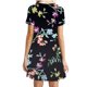 thumbnail image 3 of Mini vestido de playa con estampado floral de manga corta y cuello redondo bohemio informal sexy de verano para mujer Pompotops  hdfakjf2472, 3 of 4