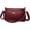 Wine Red, variant on Women's Handbag Crocodile pattern PU Leather Vintage Shoulder Bags Hobo Wallet Crossbody Bag