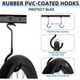 thumbnail image 3 of Ceiling Mounted Bike Rack for Garage, Indoor Metal Bike Hanger with  Adjustable Ceiling Hooks Hold Bikes, Space-Saving Garage Bike Storage for Storing Bike, 3 of 9