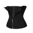 thumbnail image 6 of Latex Steel Boned Body Shaper Waist Sport Trainer Slimming Women Hot Zip Up AU S3I2, 6 of 8