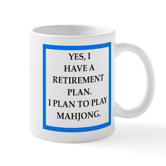 CafePress - Mahjong Mugs - 11 oz Ceramic Mug - Novelty Coffee Tea Cup