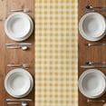 thumbnail image 6 of Sunflower Table Runner - 72 Inch Long, Kitchen Dining Table Runner Dresser Scarves, Retro Buffalo Plaid Yelloe Beige Country Bee Farmhouse Decor for Coffee Tables Wedding Party Banquet, 6 of 8