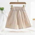 thumbnail image 2 of KAUOD Girls' Pull on Shorts Elastic Waistband Flowy Stretchy Short Pants Kids Toddler Summer Beach Casual Shorts, 2 of 4