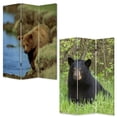 thumbnail image 3 of 1" x 48" x 72" Multi Color Wood Canvas Bear  Screen, 3 of 3