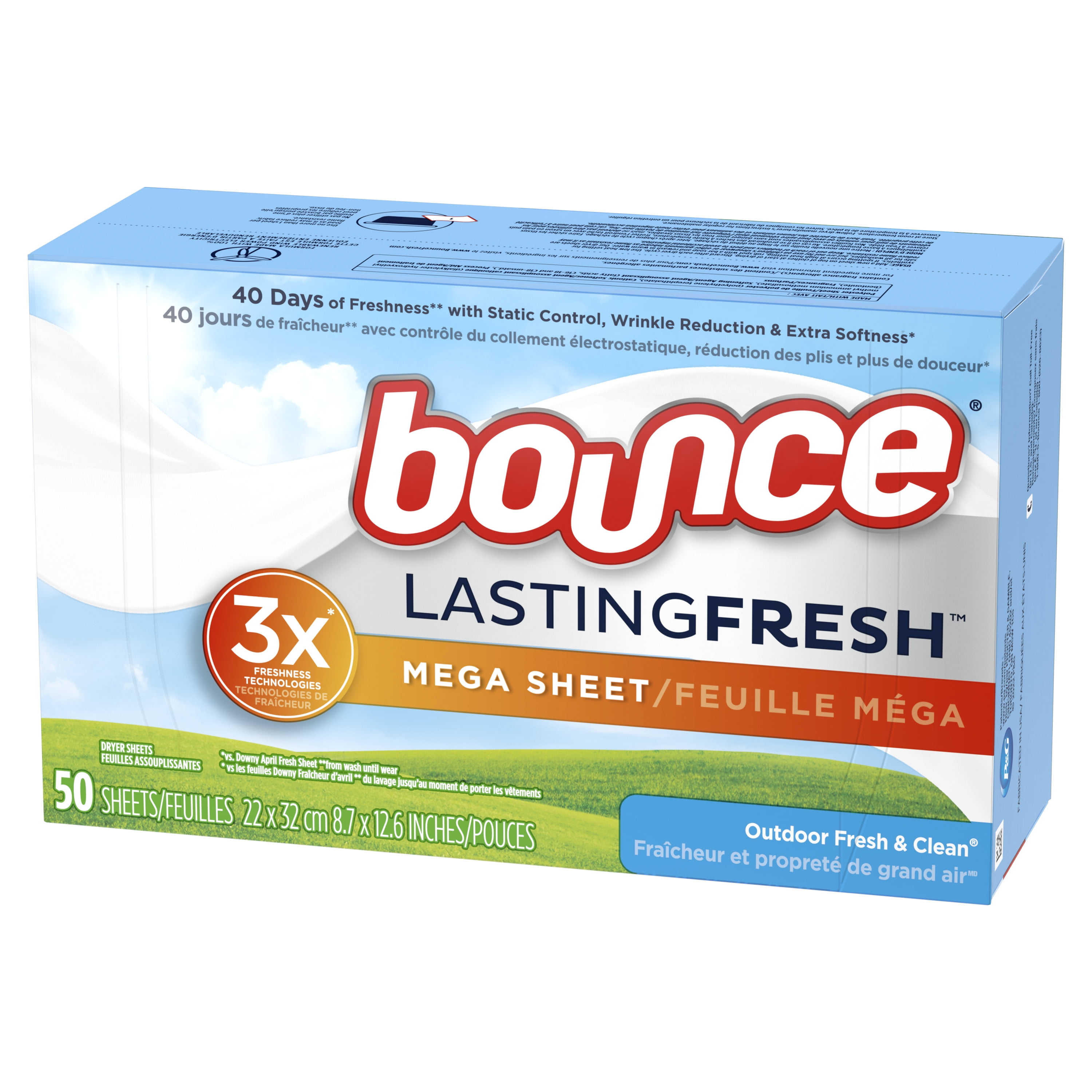 Bounce Free & Gentle Dryer Sheets, 180 ct, Unscented
