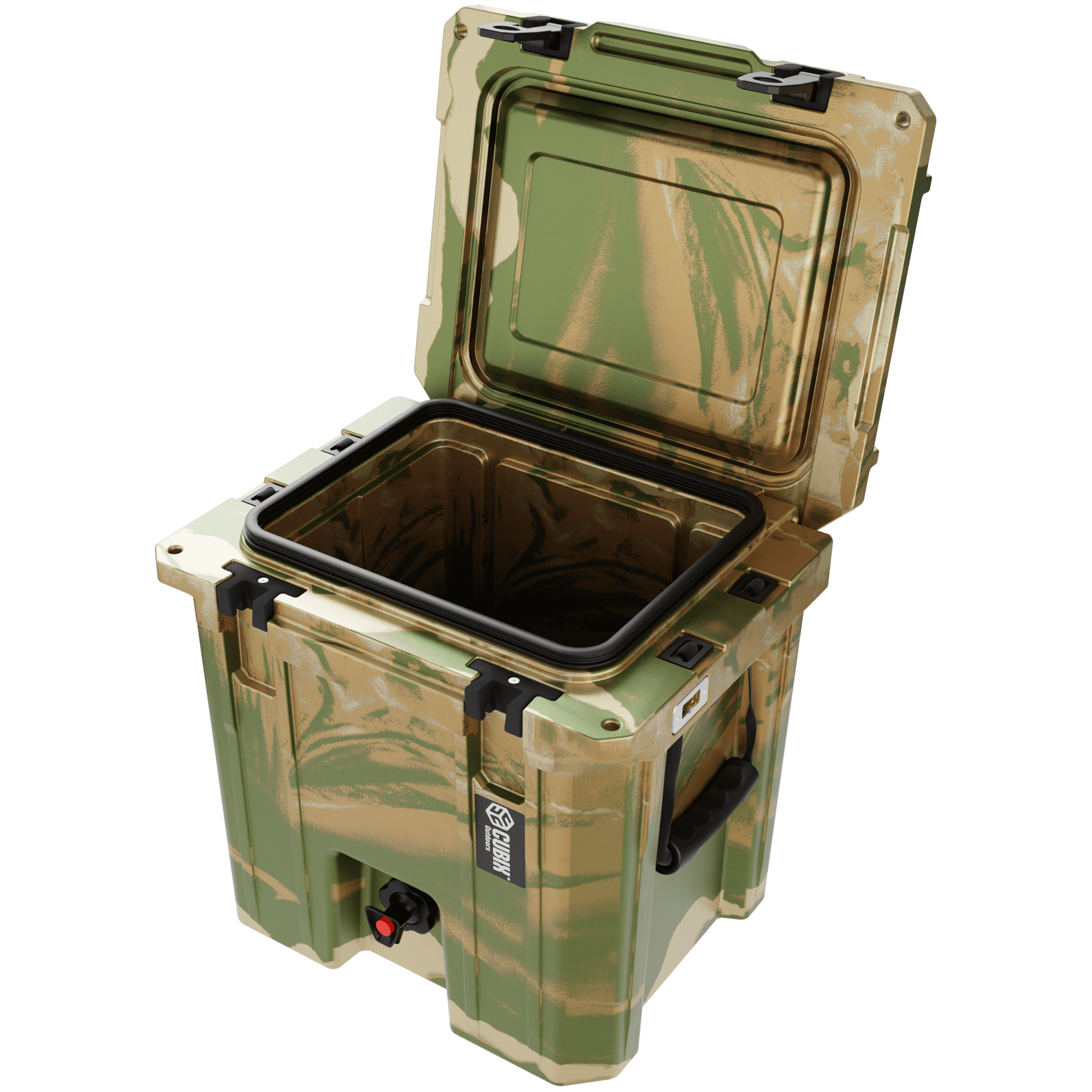 Cubix Outdoors® QuadraX 5 GAL 2-in-1 Portable Insulated Hard Beverage Dispenser and Cooler Fits 14 Cans - Hunter Camo