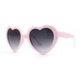 thumbnail image 2 of SA106 Polka Dot Print Plastic Heart Shape Cute Womens Sunglasses Pink, 2 of 4