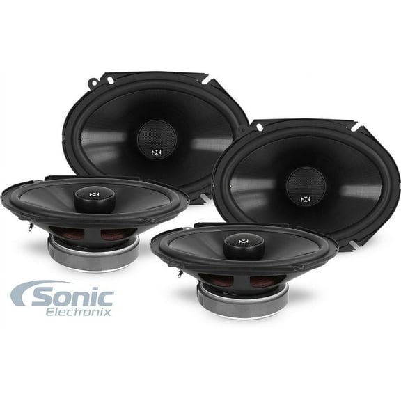 NVX VSP68 5" x 7" / 6" x 8" Coaxial Car Speaker Package 2 Pairs 4 Total 600W Peak