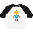 thumbnail image 3 of Inktastic Colorful Robot, Cute Robot, Funny Robot, Robotics Boys or Girls Toddler T-Shirt, 3 of 5