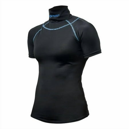 Shock Doctor Compression Hockey Short-Sleeve Shirt with Neck Guard | Youth Girls