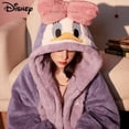 thumbnail image 2 of Disney-Pijama con capucha de Mickey para mujer, ropa de dormir de terciopelo Coral, albornoz grueso, traje de invierno, 2 of 4