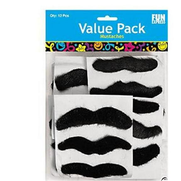Cool Fun 13633960 Synthetic Self-Adhesive Mustaches