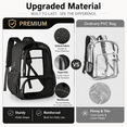 thumbnail image 4 of Lomyolo Clear Backpack for School Boys Girls Adult Transparent Bookbag with Reinforced Straps & 400D Oxford Fabric, Large Capacity Heavy Duty Backpack for Travel, Security, Work, College, Men & Women, 4 of 8