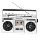 thumbnail image 1 of Reproductor de casetes,Grabadora de cinta con reproductor de casete estéreo portátil,Grabadora de radio estéreo Bt con altavoz incorporado,Walkman Reproductor de cintas de casete Plata, 1 of 9