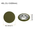 thumbnail image 2 of Unique Bargains 10pcs 40L Fabric Cloth Covered Button 25mm Round Metal Shank Sewing Buttons for Suits Dress Blouses, Navy Green, 2 of 5