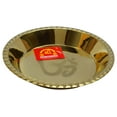 thumbnail image 3 of Kalsa Parai Puja Accessory Gifts Pooja Thali Om Gayatri Mantra Brass Kalash Lota Pot for Mandir Temple, 3 of 18