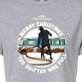 thumbnail image 3 of National Lampoon's Christmas Vacation - The Sh*tter Was Full - Juniors Cropped Cotton Blend T-Shirt, 3 of 5