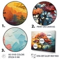 thumbnail image 3 of Designart "Vibrant Multicolor Redwood Tree I" Tree Redwood Floater Framed Wall Art Living Room, 3 of 5
