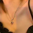 thumbnail image 1 of Collar con colgante de corazón de alas de Ángel de cristal para mujer, Simple Y2K, rosa, blanco, circón, amor, joyería elegante, 2023, 1 of 4