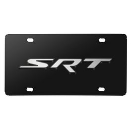 Decorative Carbon Steel License Plate For Jeep Grand Cherokee - Black On Black Design, Not Legal For Road Use