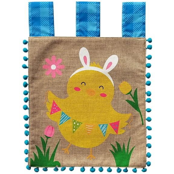 Briarwood Lane Garden Flag 12x18 For Outdoor Happy Easter Chick Burlap For Easter Garden Flag Flags For Outside