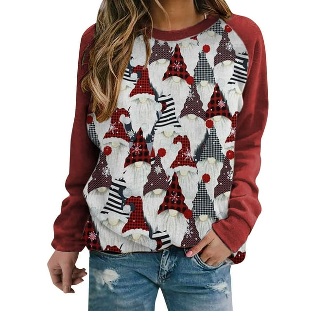 Noël Femmes Sweat-Shirt Mi-Longue Jacket Vacances Noël Outwear à Manches Longues Fermeture Cardigan Imprimé Mode Pull Col Rond Chaud Pull