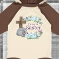 thumbnail image 4 of Inktastic It's My 1st Easter with Cross and Flowers Boys or Girls Long Sleeve Baby Bodysuit, 4 of 5