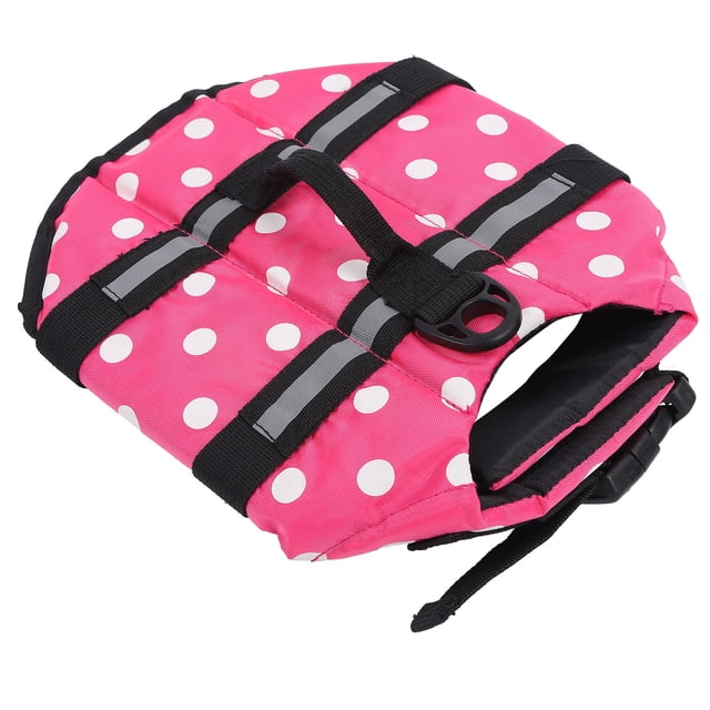 Pet Adjustable Life Jackets, Dog Life Jackets Dog Life Jacket Pet Reflective Swimming Vest Pet Float Coat With 1 X Dog Life Jackets For Pets Swimming Pink XS