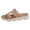 A-Beige254, variant on Womens Wedge Slide Vintage Light Relaxed Open Toe Slip On Soft Foam Platform Perforated Wedge Slide Summer Beach Sandals