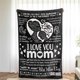 thumbnail image 5 of LHSHID Mother Blanket Warm Soft Throw Blanket Mom Gifts for Mothers Day Birthday Gifts for Mom from Daughter Son I Love You Mom(Grey) 60x80in, 5 of 6