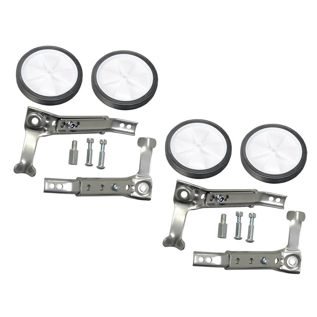 Paire De Roues D'entraînement Réglables Pour Vélo Enfant 16 à 22 Pouces - Support Métal, Roues 13cm - Charge Max 30kg - Installation Facile