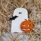 thumbnail image 4 of Linterna de calabaza decorativa para Halloween, suministro de vestido de fantasma de castillo de cementerio de madera, 4 of 4