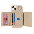thumbnail image 2 of For iPhone 14/13 Case Litchi Texture Card Bag Leather+TPU Crossbody Phone Cover with Ring Kickstand, 2 of 5