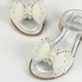 thumbnail image 5 of Celivon Kids Girl Sandals Rhinestone Slingback Sandals Sandals Ankle Strap Casual Bohemian Beach Shoes 5-5.5 Years, 5 of 7