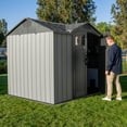 thumbnail image 3 of Abri de Rangement Extérieur Lifetime 9,5 pi x 7 pi à Entrée Latérale – Solution de Rangement Durable et Résistante aux Intempéries pour Outils, Équipement et Accessoires Extérieurs, 3 of 4