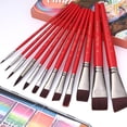 thumbnail image 6 of 12x Human Body Painting Brushes Set Watercolor Paint Brush Nylon Hair Paint Brushes Face Paint Brush Paint Brush Set, 6 of 8