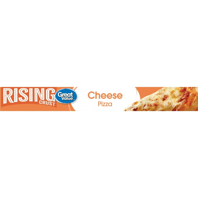 Great Value Rising Crust Cheese Pizza 28.10 oz Frozen with Cheddar