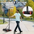 thumbnail image 3 of JIOABL Kids Basketball Hoop, Adjustable 5.1-8.5ft Portable Goal for Indoors/Outdoors with Enlarged Base, PC Backboard, Red, 3 of 7