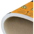 thumbnail image 6 of Dreamtimes Lightweight Soft Area Rugs, 80 x 58 inch（6'8" x 4'10"） Black Orange Cats Floor Mat for Kids Playing Room Hardwood Floor Living Room Nursery Rugs, 6 of 6