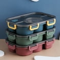 thumbnail image 4 of Plastic Compartmental Bento Food Container Storage Lunch Box, 4 of 6