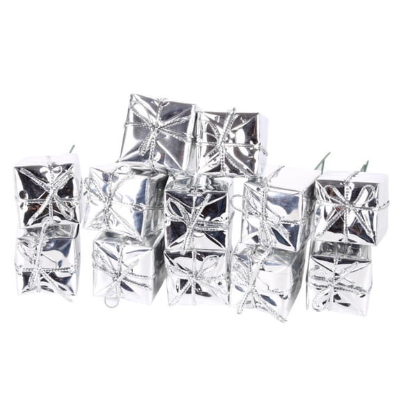 12Pcs/lot Christmas Tree Hanging Ornament Colorful Candy Box Xmas Party Decoration