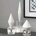 thumbnail image 3 of Uttermost Alize Coastal Stone and Crystal Sculpture in White (Set of 3), 3 of 4