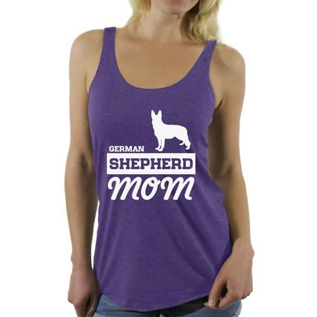 - Awkward Styles Women's German Shepherd Mom Graphic Racerback Tank Tops Dog Lover